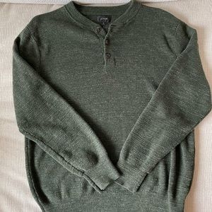 J Crew Henley Sweater Size M